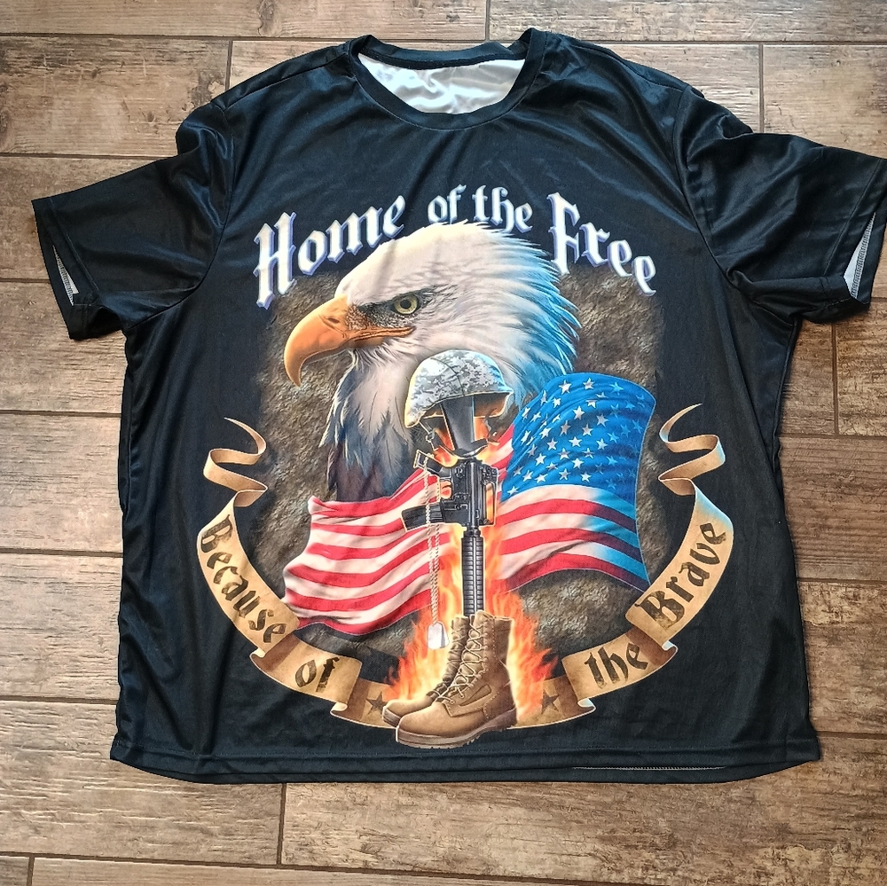 Men's 6x patriotic Eagle Graphic T-Shirt